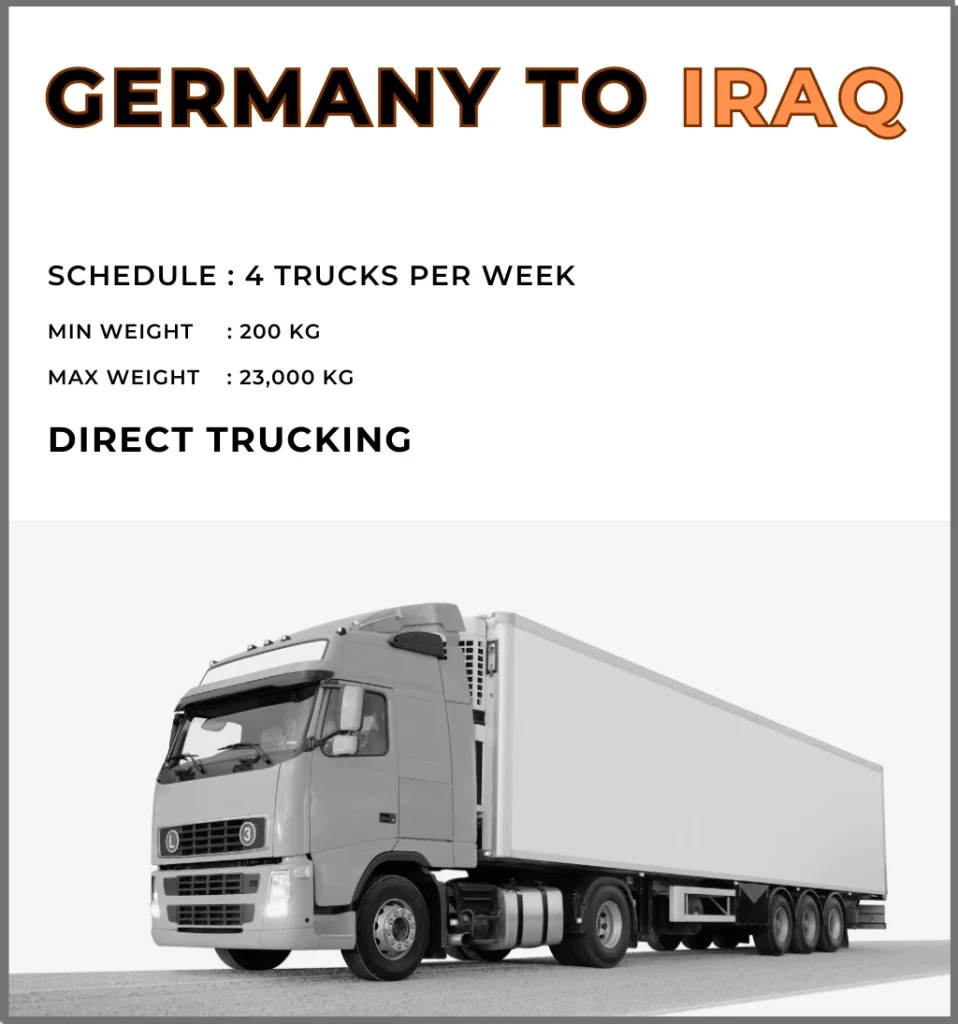 Shipping from Germany to Iraq