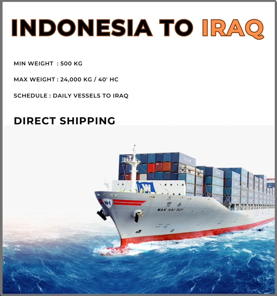 Shipping Company From Indonesia to Iraq