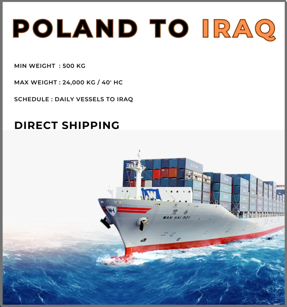 Shipping from Poland to Iraq