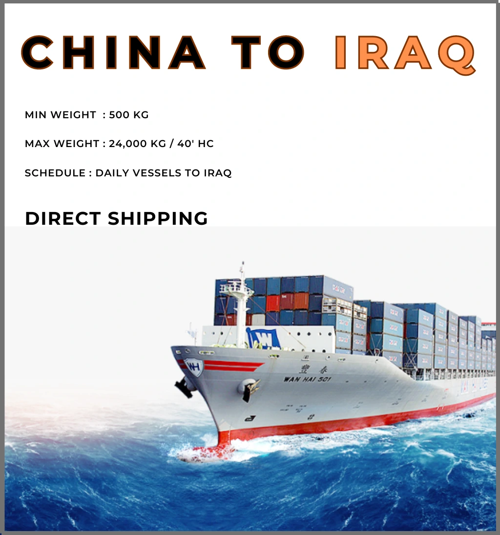 Shipping services from China to Iraq